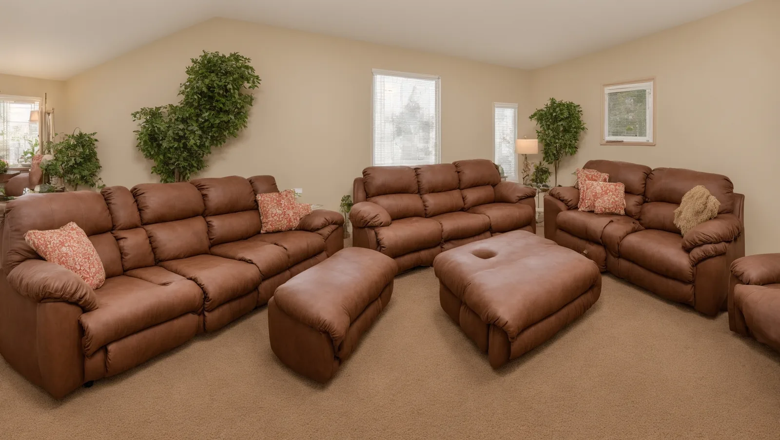 Immaculate bright living room prepared by a professional cleaning team